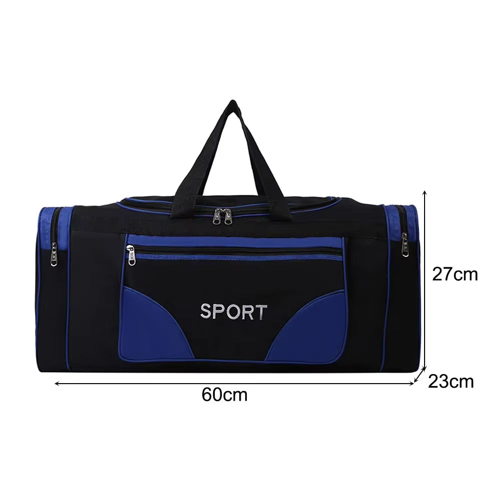 Oxford Dry Wet Separation Bags Large Capacity Portable Gym Bags Multifunctional Wear-Resistant Side Zippers for Travel Swimming