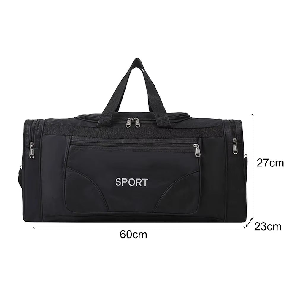 Oxford Dry Wet Separation Bags Large Capacity Portable Gym Bags Multifunctional Wear-Resistant Side Zippers for Travel Swimming