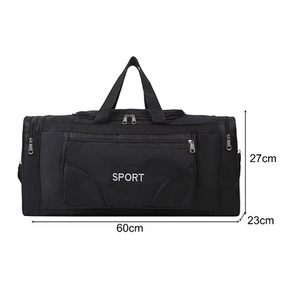 Oxford Dry Wet Separation Bags Large Capacity Portable Gym Bags Multifunctional Wear-Resistant Side Zippers for Travel Swimming